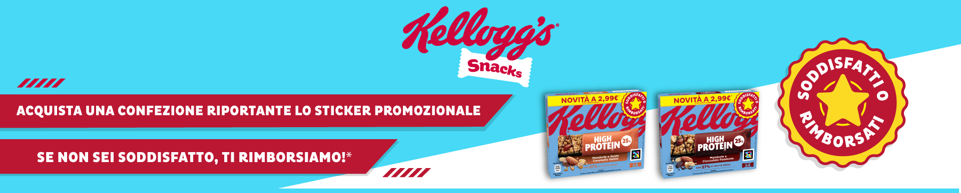 Cashback Kellogs soddisfatti o rimborsati